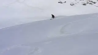 Телемарк в Домбае по весенней программе | Telemark skiing in Caucasus spring time