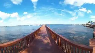 Walking Tour in 360 Degrees of Stuart, Florida Riverwalk