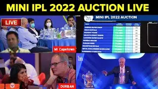 Mini IPL 2022 Auction Live | Mini IPL Auction Started Live