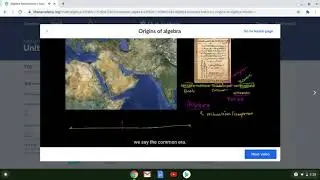 Algebra 1/history lesson 1 origin