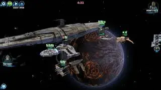 SWGoH Profundity 1RF vs Executor R9 fleet