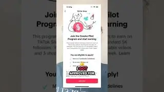 Let me help you get into the TIKTOK SHOP CREATOR Affiliate Program in days HT#shorts  #TikTokShop