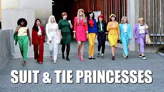 SUIT AND TIE DISNEY PRINCESSES | PHOTOSHOOT