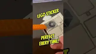 How to Get LEGO Stickers Perfect Every Time! #lego #stickers #shorts #trick #lifehacks #amazing