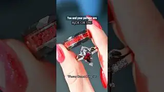 Matching garnet rings 🩸🖤 for couples with a ride-or-die romance.