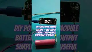 Turn any Li-ion battery into a power bank ⚡🔋 #electronics #diy #powerbank #battery