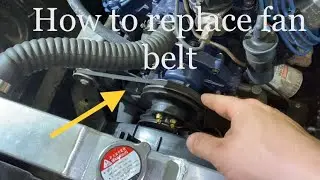 How to replace a fan belt on a ford 302.