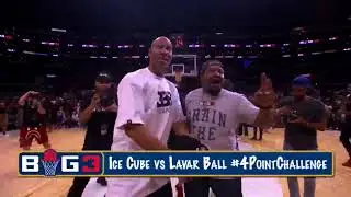 ICE CUBE BEATS LAVAR BALL IN 4 POINT CHALLENGE!!! FULL VIDEO!!