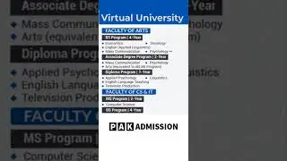 VU Spring Admissions 2025 | Virtual University Admission 2025 #pakadmission   #vu  #viral #shorts