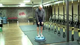 My Favorite BOSU Balance Trainer Exercises; Squat with Hand Tracking