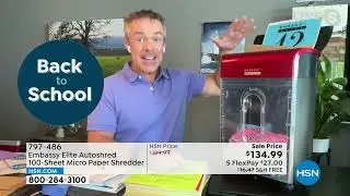 Embassy Elite Autoshred 100Sheet Micro Paper Shredder