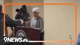 Man sprays unknown substance on Rep. Ilhan Omar