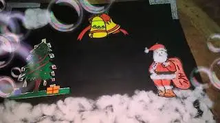 Santa Claus with black chart