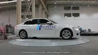 Smooth rotation car display turntable for sedan