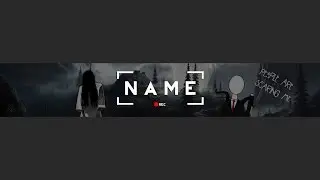 Free YouTube Horror Banner Template #7