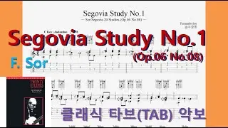[클#0031] Segovia Study No.1(Op.06 No.08) - F. Sor (초급)