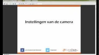 Welke instellingen moet ik gebruiken? via FotoClub.NL