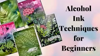 Alcohol Ink Techniques for Beginners using the New Field Notes collection from Spellbinders