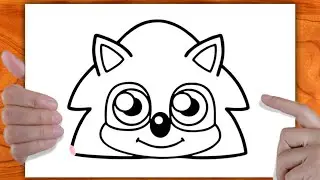 Dessin facile | comment dessiner sonic facilement | Dessin kawaii | Dessins facile a faire