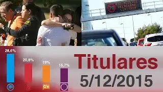TIROTEO EEUU | CIS ELECCIONES 20-D | CONTAMINACI&Oacute;N MADRID (05/12/2015)