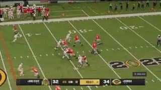 Ohio State Vs. Georgia National Championship awesome final moments. College Football 25