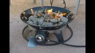 Unboxing and Set Up.  Outland Firebowl Cypress Portable Propane Fire Pit.