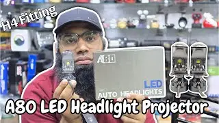 A80 LED Headlight Mini Projector Lens Hi-Lo H4 Projector #caraccessories #projector #saleoffers