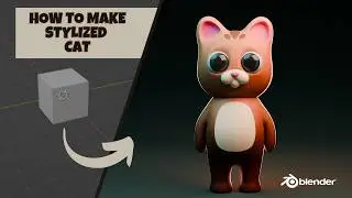 3D Cute Cat Character from Scratch in Blender - Character Creation for Beginners