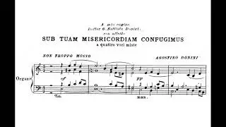 Donini, Agostino (1874 - 1937)  Sub tuam misericordiam confugimus (1902).