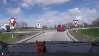 698 Driving in FRANCE - Quimper - Pleyben - Brasparts 2018