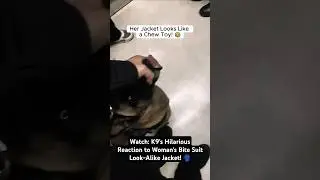Watch: K9&rsquo;s Hilarious Reaction to Woman&rsquo;s Bite Suit Look-Alike Jacket! 🧥 #k9training