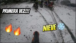 MI PRIMERA VEZ EN LA NIEVE CON LA KTM EXC 300 + 5 MOTOS MAS!!!