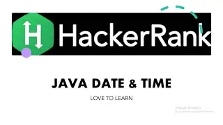 #hackerrank #DateaandTime #lovetolearn  #Java Date and Time hackerrank solution in Java