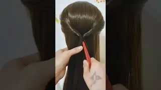 Tutorial on the correct way to tie a bun with just a few sticks #Bun head#Hairstyle