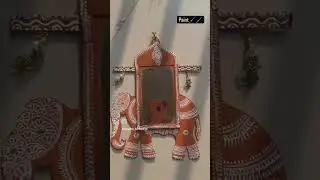old small mirror😍😍❤....traditional art....elephant #elephant #mirror  #ideas #artist #art #creative