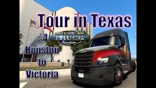 American Truck Simulator - Texas DLC, From Houston to Victoria with a cabover truck