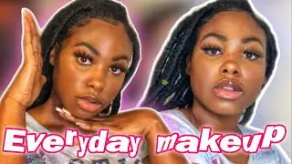 AFFORDABLE Everyday Makeup Routine for BLACK WOMEN ft. DRUGSTORE PRODUCTS!