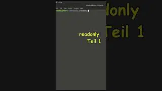 Linux Shell Scripting Teil 26 - readonly Teil 1   #mibalinuxtech #mibamathematik