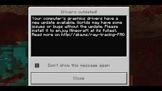 Fix Minecraft Error Drivers Outdated Your Computer's Graphics Drivers Have a New Update Available PC