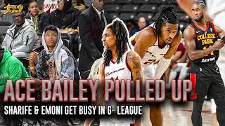 Ace Bailey Pulled up to watch Sharife Cooper & Emoni Bates 👀 | Skyhawks vs. Charge | G-League Hoops