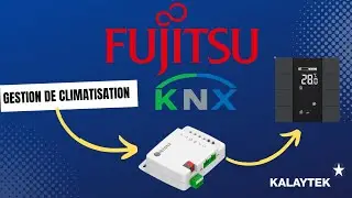 Programmation domotique KNX ETS Gestion climatisation depuis iswitch  INTERRA AIDOO AIRZONE Fujitsu
