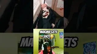 Макима получает ранение в фильме &laquo;Человек с бензопилой&raquo; #человек-бензопила #макима