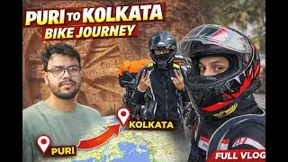 PURI to KOLKATA Bike Ride | Coastal Roads, Friends & Pure Adventure 🏍️