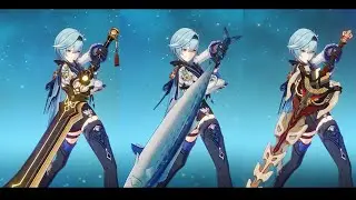 Eula Weapon Comparison | The Serpent Spine Vs. The Luxurious Sea Lord Vs. The Prototype Archaic | GI