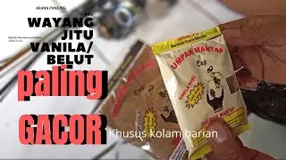Cara meracik Umpan wayang jitu vanila susu untuk nila kolam