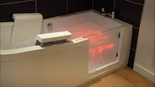 Ellipse walk-in bath with reclining seat