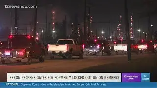 Some USW union members returned to ExxonMobil on Monday after 20-month long lockout