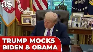 TRUMP MOCKS Biden and Obama after signing 200th EXECUTIVE ORDER
