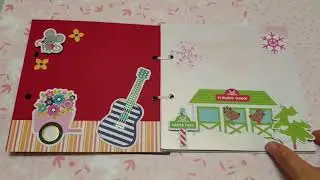 aokiartstudio Christmas mini album workshop 2018