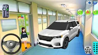 New Maroon KIA Carnival Car in School Building - 3D Driving Class 2026 - Android iOS Gameplay